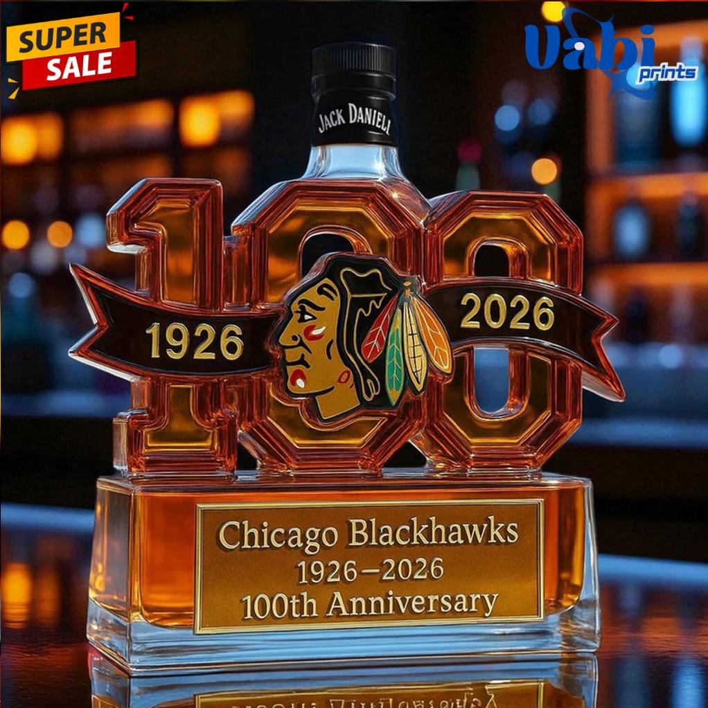 Chicago Blackhawks 100th Anniversary Whiskey Bottle Chicago Blackhawks 100th Anniversary Whiskey Bottle