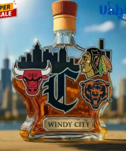 Chicago Teams Limited Edition City Whiskey Bottle 3