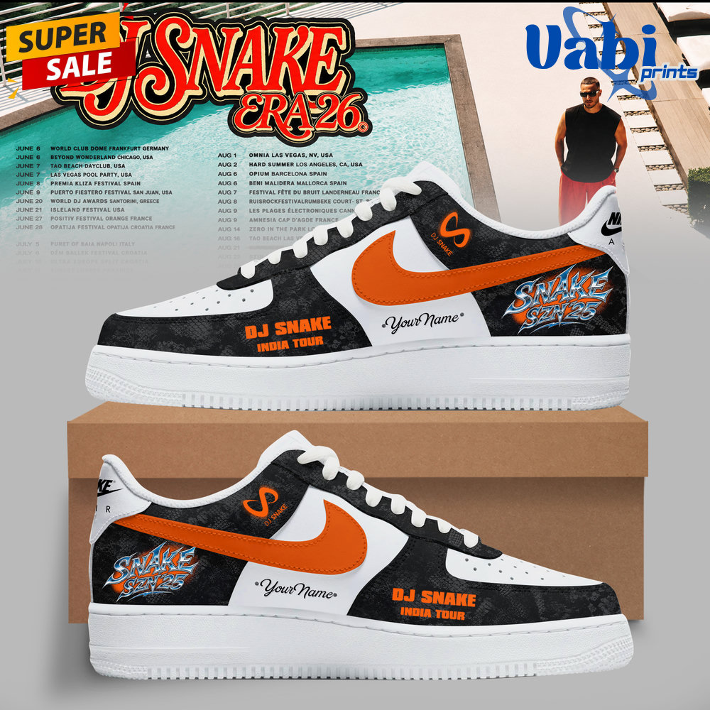 DJ Snake Tour Era 2026 Limited Edition Air Force 1 Shoes DJ Snake Tour Era 2026 Limited Edition Air Force 1 Shoes