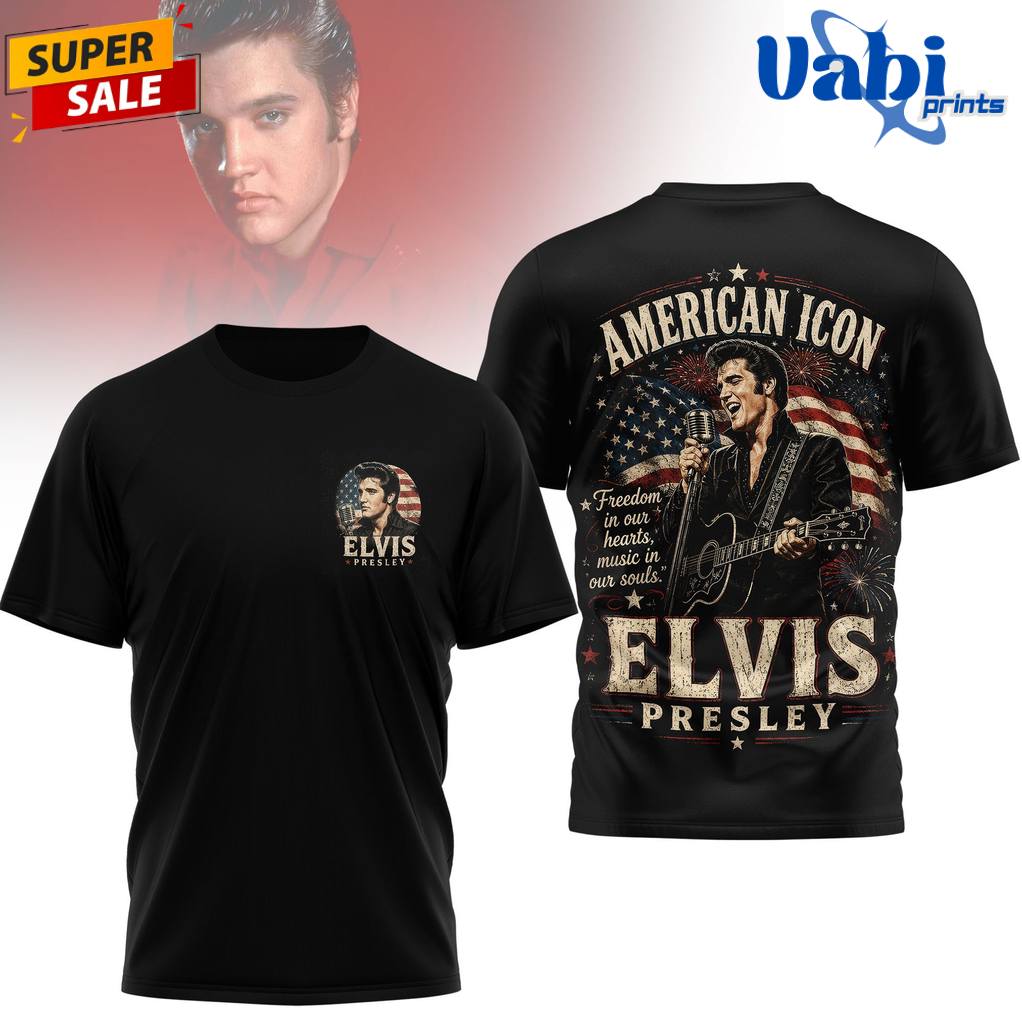 Elvis Presley American Icon Premium 3D T-shirt Elvis Presley American Icon Premium 3D T-shirt