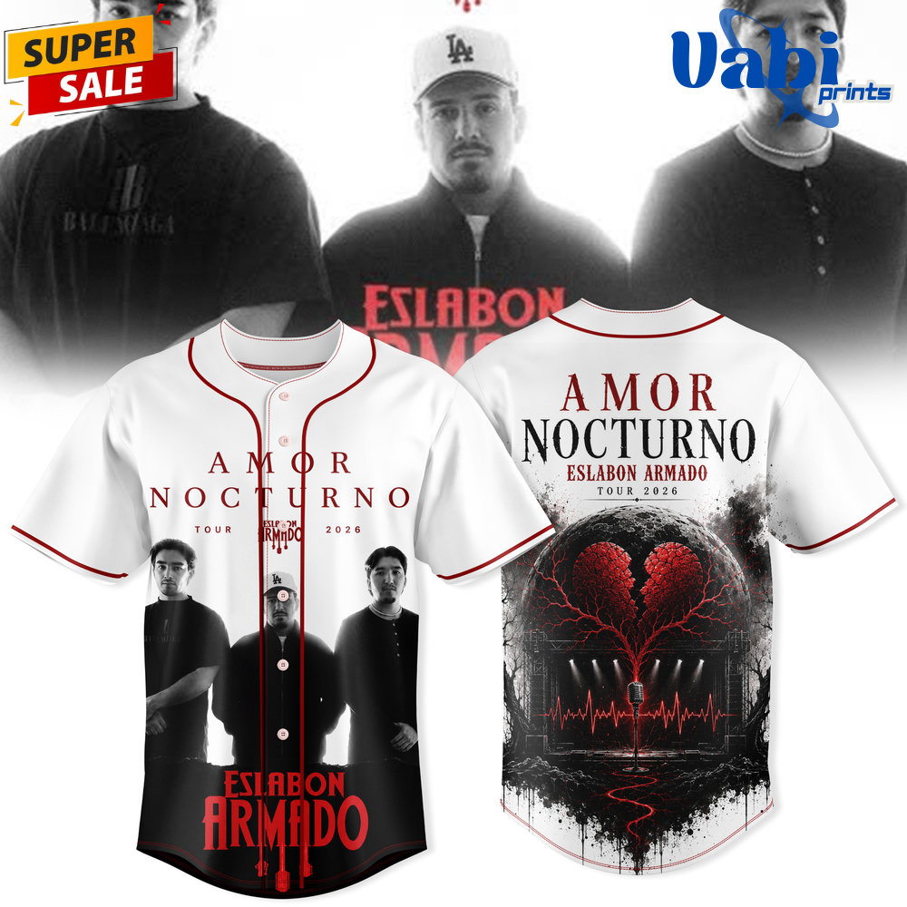 Eslabón Armado Amor Nocturno Tour 2026 Limited Edition Baseball Jersey Eslabón Armado Amor Nocturno Tour 2026 Limited Edition Baseball Jersey