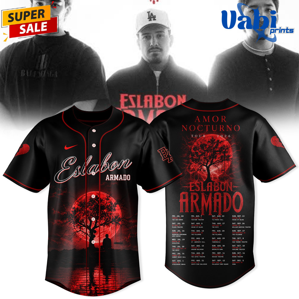Eslabón Armado Amor Nocturno Tour 2026 Limited Edition Baseball Jersey Eslabón Armado Amor Nocturno Tour 2026 Limited Edition Baseball Jersey