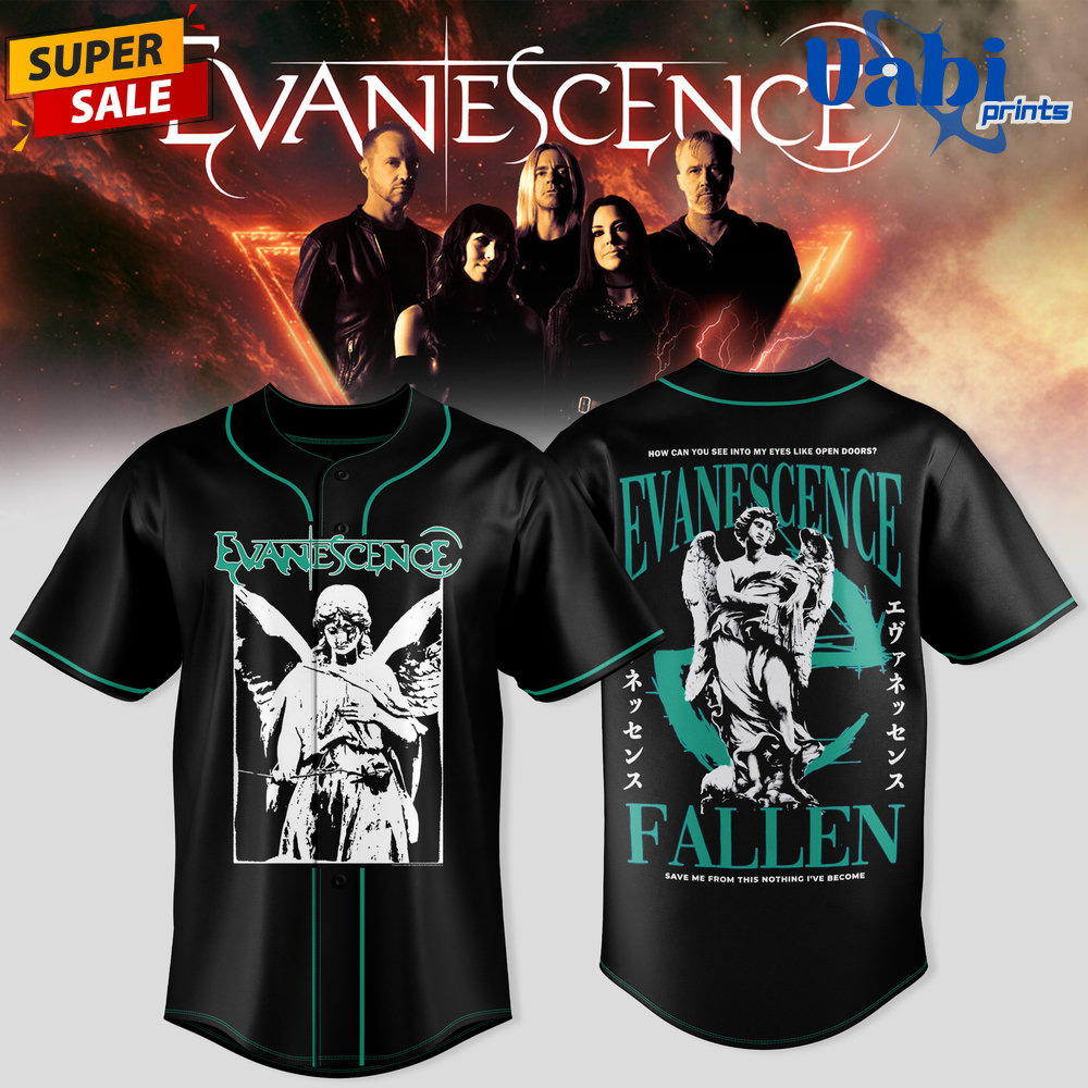 Evanescence 2026 World Tour Sanctuary Exclusive Baseball Jersey Evanescence 2026 World Tour Sanctuary Exclusive Baseball Jersey