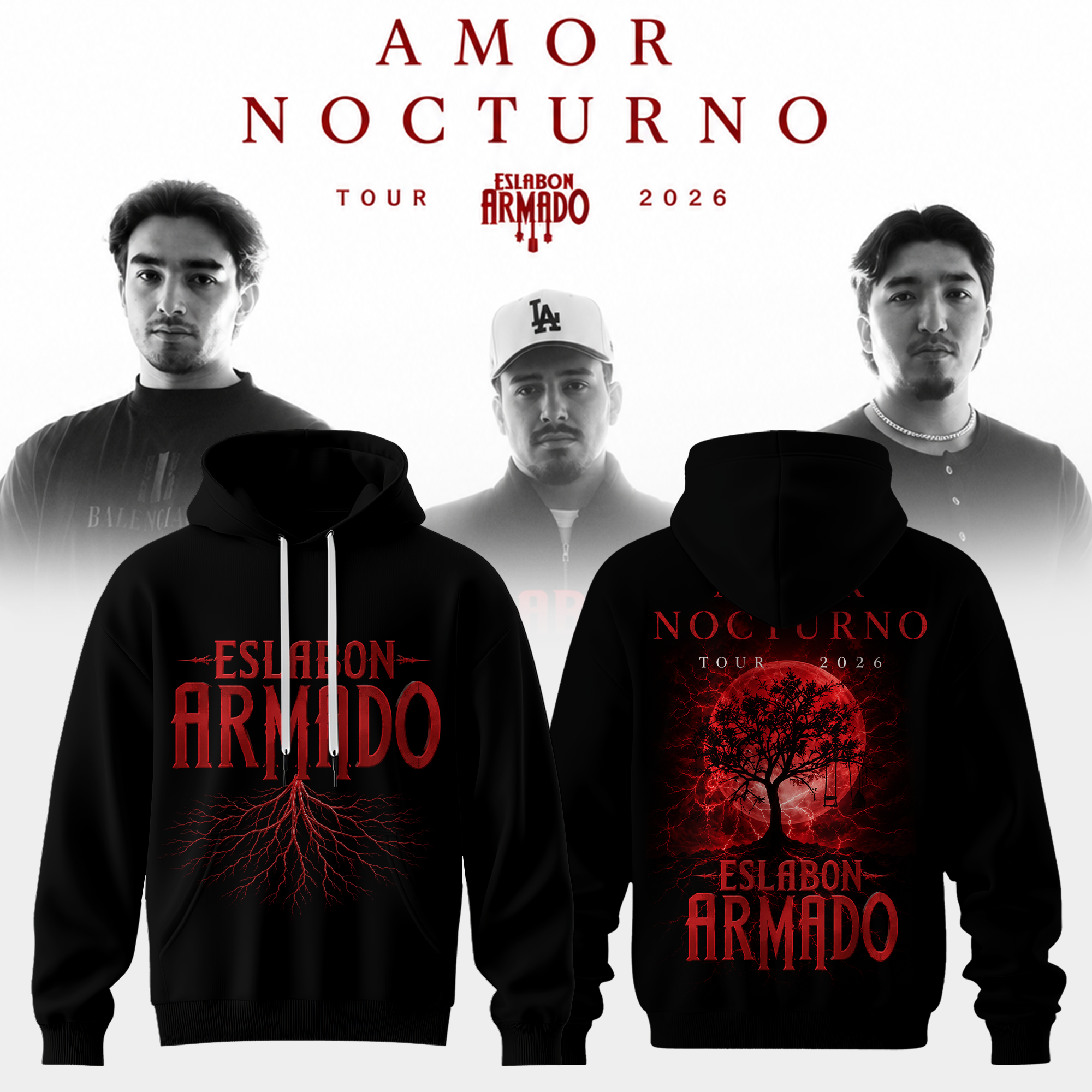 Eslabón Armado Amor Nocturno Rooted Love 2026 Limited Edition Hoodie Eslabón Armado Amor Nocturno Rooted Love 2026 Limited Edition Hoodie