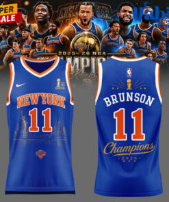 Jalen Brunson New York Knicks Champions NBA 2026 Jersey