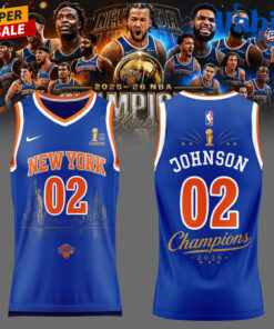 Johnson Champions New York Knicks NBA 2026 Jersey