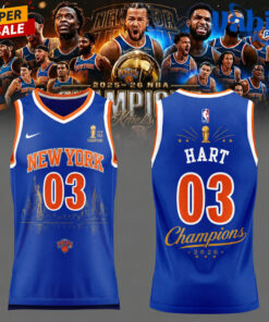 Josh Hart New York Knicks Champions NBA 2026 Jersey