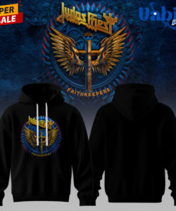 Judas Priest Faithkeepers 2026 Tour Wings Black Edition Hoodie