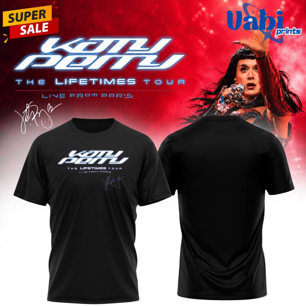 Katy Perry The Lifetimes Tour : Live From Paris Limited 3D T-shirt Katy Perry The Lifetimes Tour : Live From Paris Limited 3D T-shirt