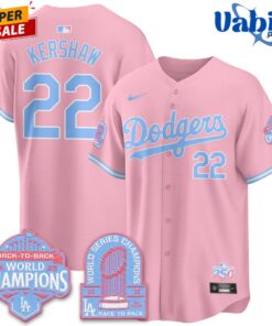 Los Angeles Dodgers x Bubblegum Vapor Stitched Baseball Jersey