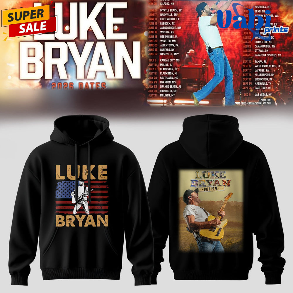 Luke Bryan 2026 Tour Country Night Limited Edition Hoodie Luke Bryan 2026 Tour Country Night Limited Edition Hoodie