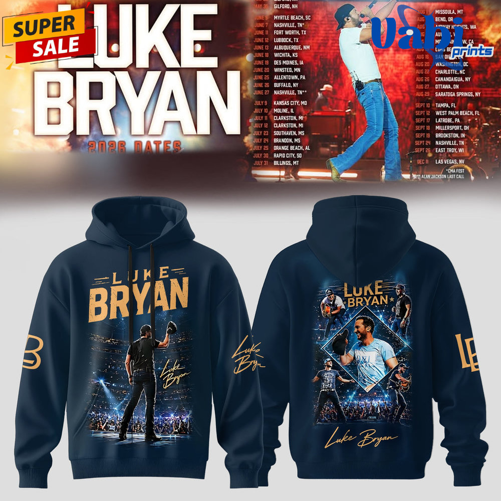 Luke Bryan 2026 Tour Country Night Limited Edition Hoodie Luke Bryan 2026 Tour Country Night Limited Edition Hoodie