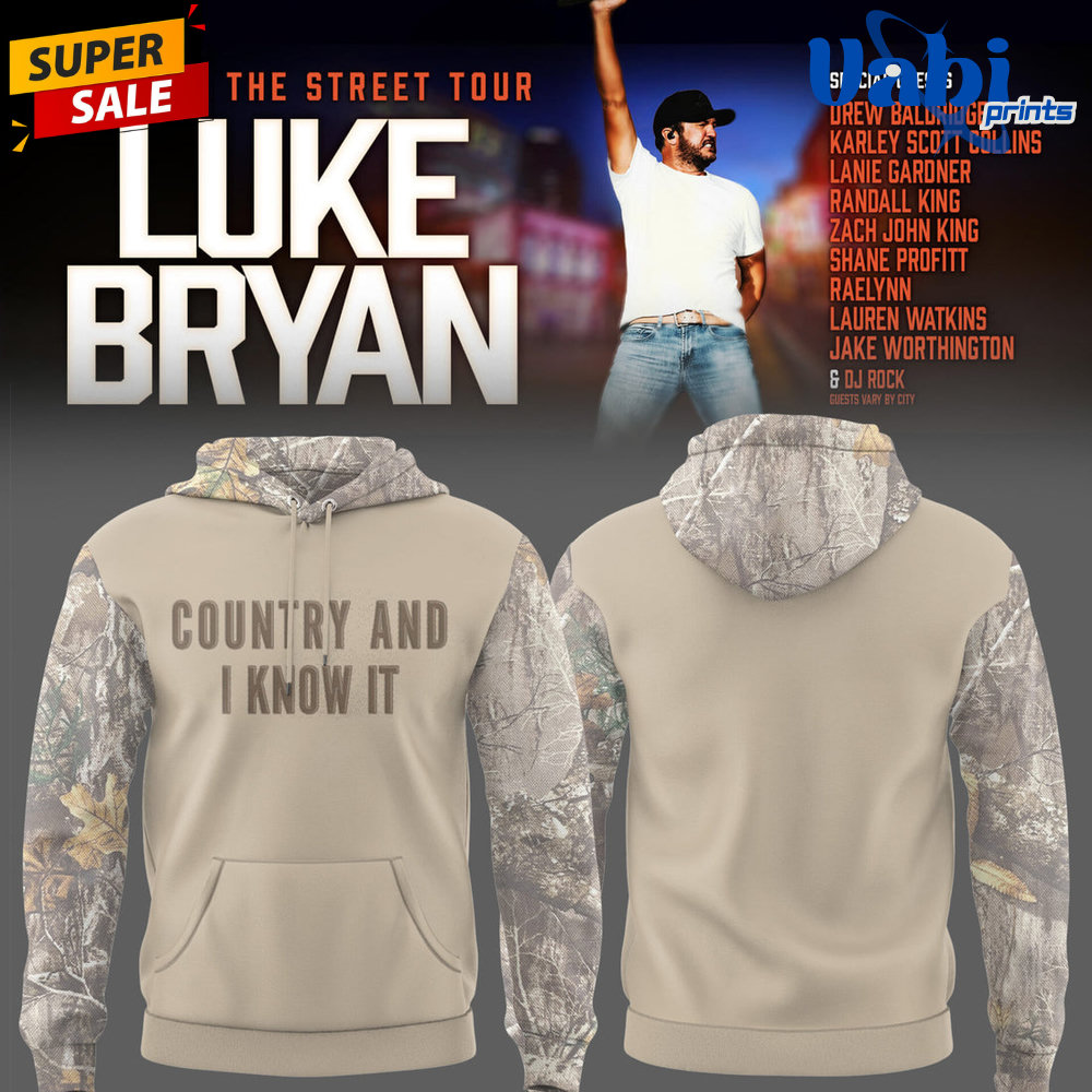 Luke Bryan Word On The Street Tour Limited Edition Hoodie Luke Bryan Word On The Street Tour Limited Edition Hoodie
