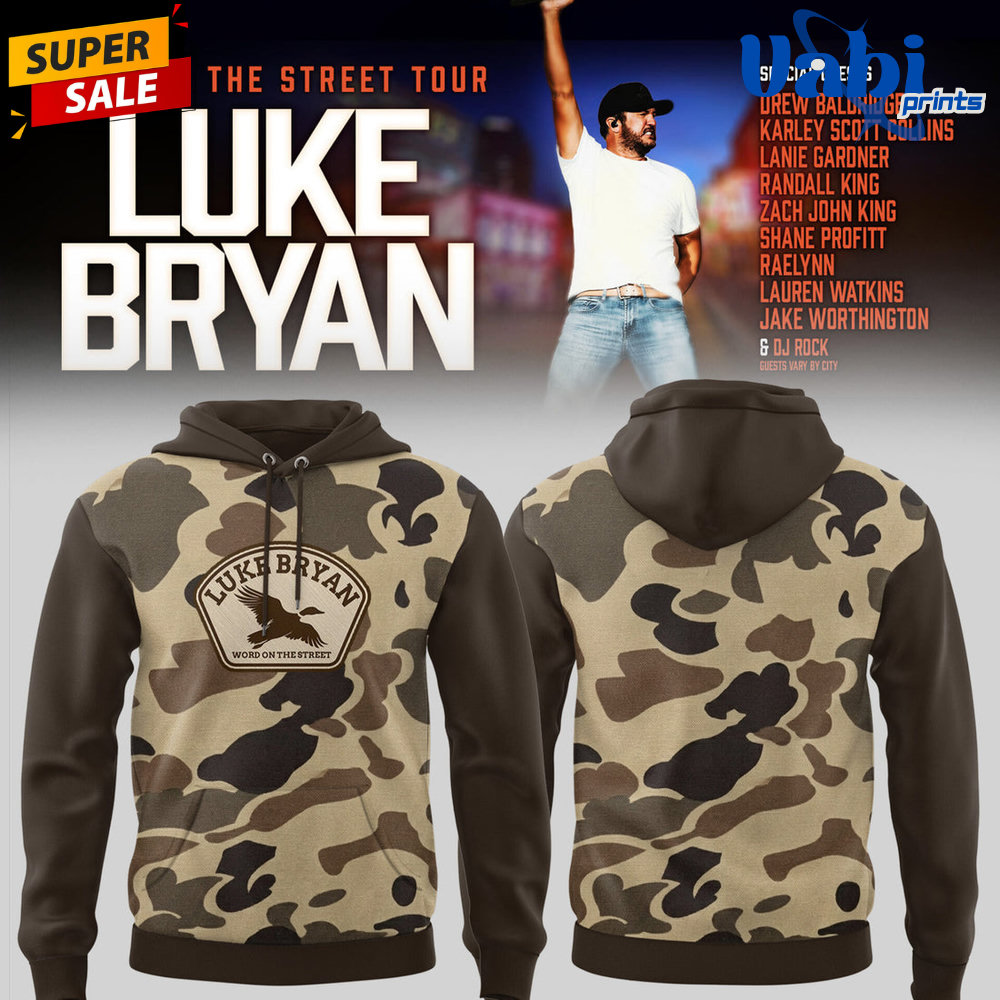 Luke Bryan Word On The Street Tour Limited Edition Hoodie Luke Bryan Word On The Street Tour Limited Edition Hoodie