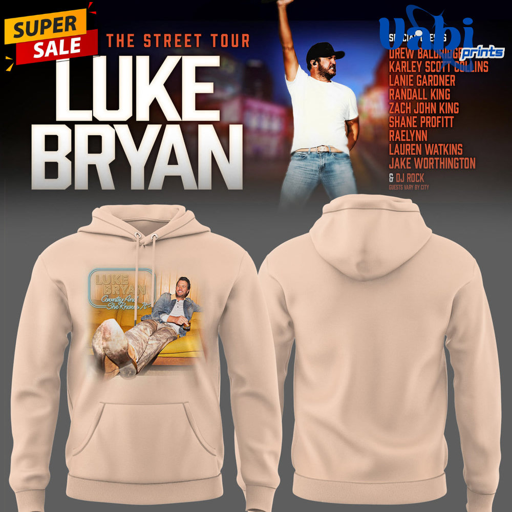 Luke Bryan Word On The Street Tour Limited Edition Hoodie Luke Bryan Word On The Street Tour Limited Edition Hoodie