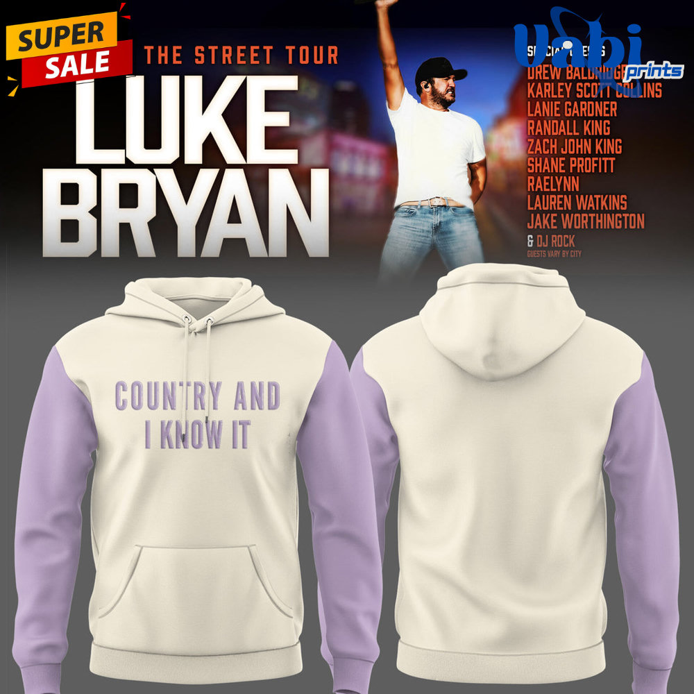 Luke Bryan Word On The Street Tour Limited Edition Hoodie Luke Bryan Word On The Street Tour Limited Edition Hoodie