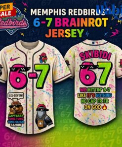 Memphis Redbirds  6-7 Brainrot Night Limited Edition Jersey