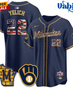 Milwaukee Brewers 2026 Independence Day USA Vapor Stitched Limited Jersey