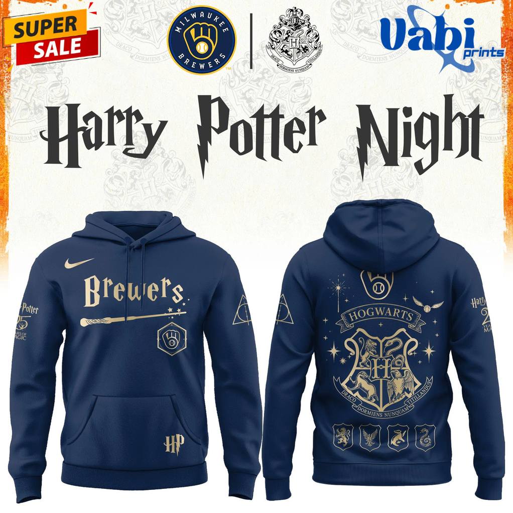 Milwaukee Brewers x Harry Potter 2026 Special Edition Hoodie Milwaukee Brewers x Harry Potter 2026 Special Edition Hoodie