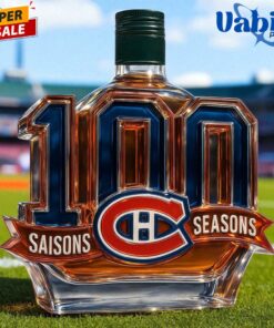 Montreal Canadiens 100th Anniversary Special Edition Whiskey Bottle 3