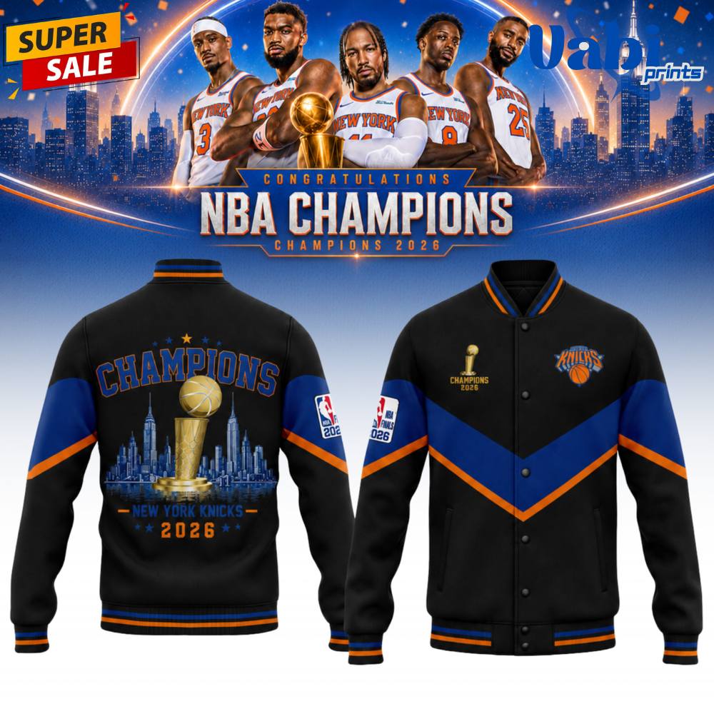 New York Knicks 2026 NBA Champions Bomber Jacket New York Knicks 2026 NBA Champions Bomber Jacket
