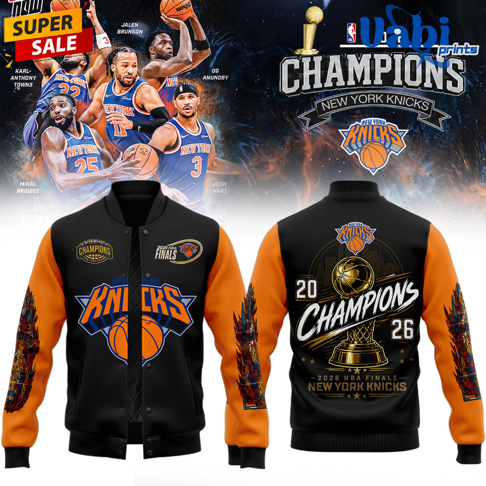 New York Knicks 2026 NBA Champions Bomber Jacket New York Knicks 2026 NBA Champions Bomber Jacket