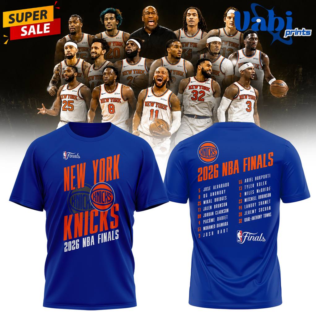 New York Knicks 2026 NBA Finals Limited Edition 3D T-shirt New York Knicks 2026 NBA Finals Limited Edition 3D T-shirt