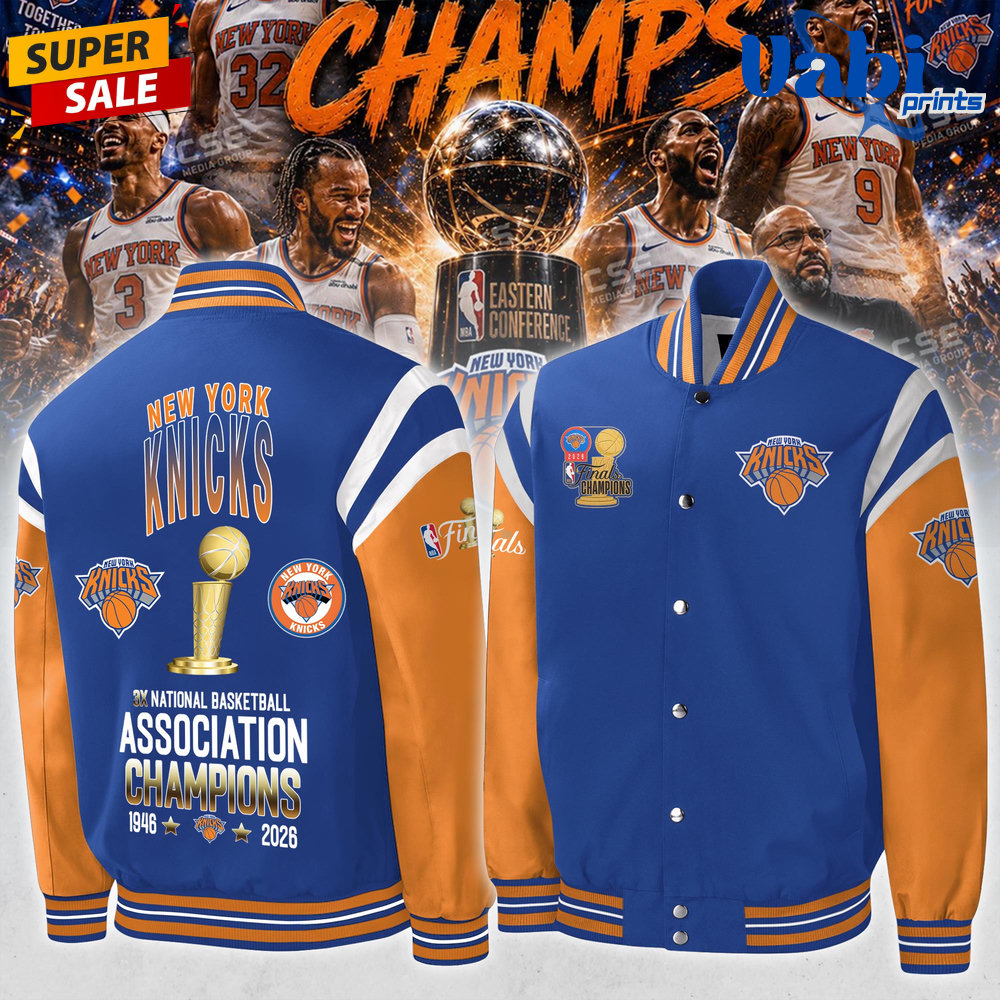 New York Knicks 2026 National Basketball Association Champions Bomber Jacket New York Knicks 2026 National Basketball Association Champions Bomber Jacket