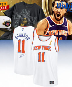New York Knicks Champions Jalen Brunson Signed Basketball Jersey New York Knicks Champions Jalen Brunson Signed Basketball Jersey