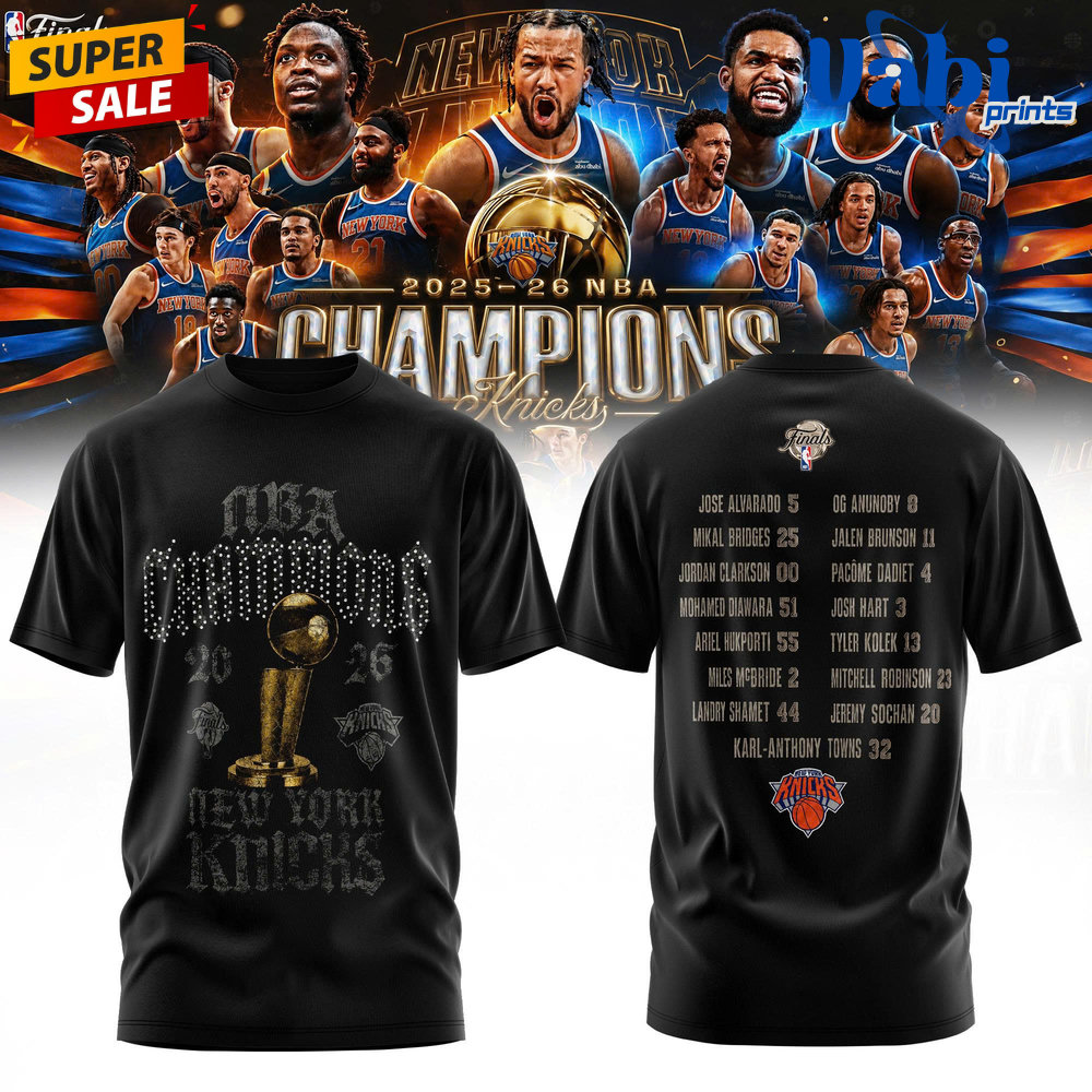 New York Knicks Champions NBA Era 2026 Edition Tee New York Knicks Champions NBA Era 2026 Edition Tee