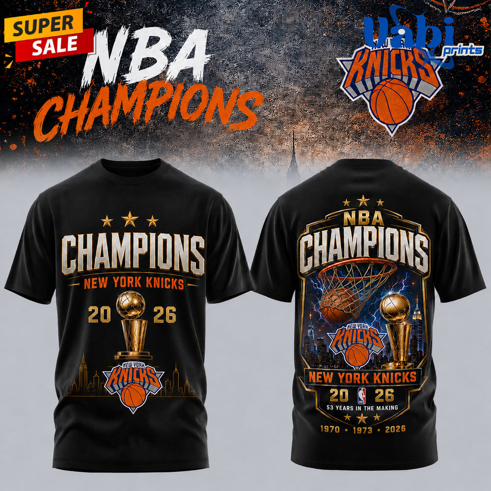 New York Knicks Champions NBA Era 2026 Edition Tee New York Knicks Champions NBA Era 2026 Edition Tee