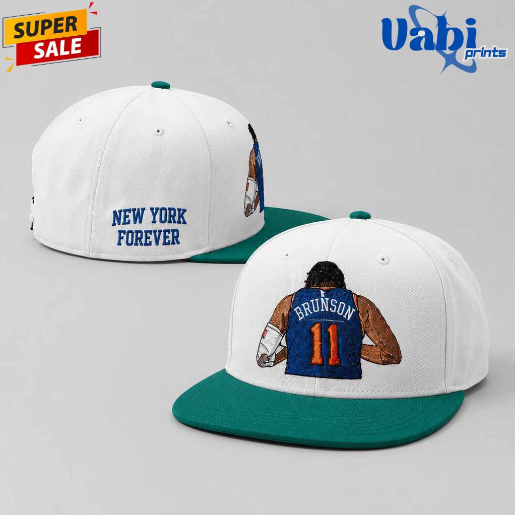 New York Knicks Jalen Brunson New York Forever Snapback Hat New York Knicks Jalen Brunson New York Forever Snapback Hat