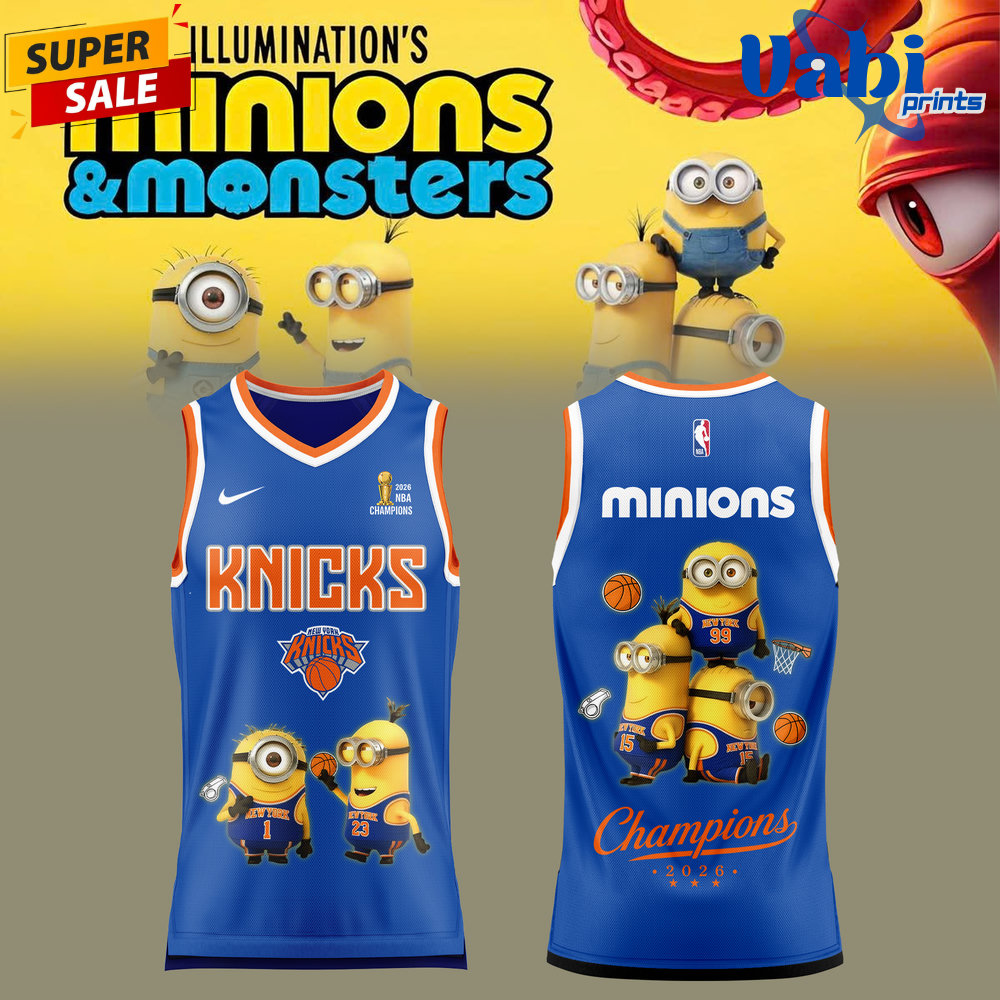 New York Knicks x Minions 2026 Champions Jersey New York Knicks x Minions 2026 Champions Jersey