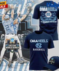 North Carolina Tar Heels 2026 Baseball College World Series Omaheels Limited T-shirt North Carolina Tar Heels 2026 Baseball College World Series Omaheels Limited T-shirt