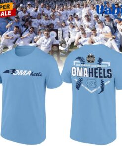 North Carolina Tar Heels 2026 College World Series Baseball Omaheels 3D T-shirt