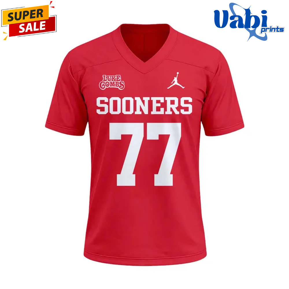 Oklahoma Sooners x Luke Combs 2026 Tour Limited Edition Football Jersey Oklahoma Sooners x Luke Combs 2026 Tour Limited Edition Football Jersey