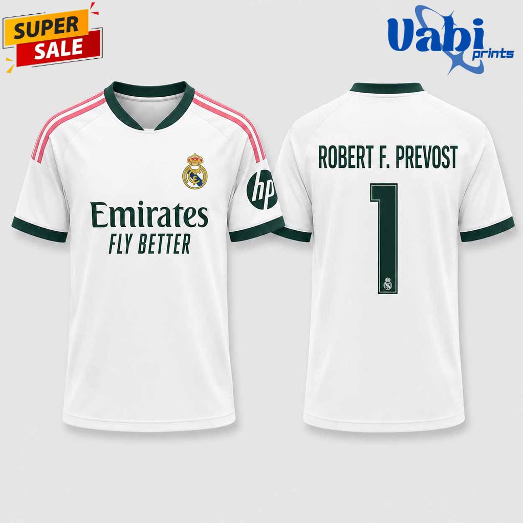 Real Madrid 2026 Robert Francis Prevost Football Jersey Real Madrid 2026 Robert Francis Prevost Football Jersey