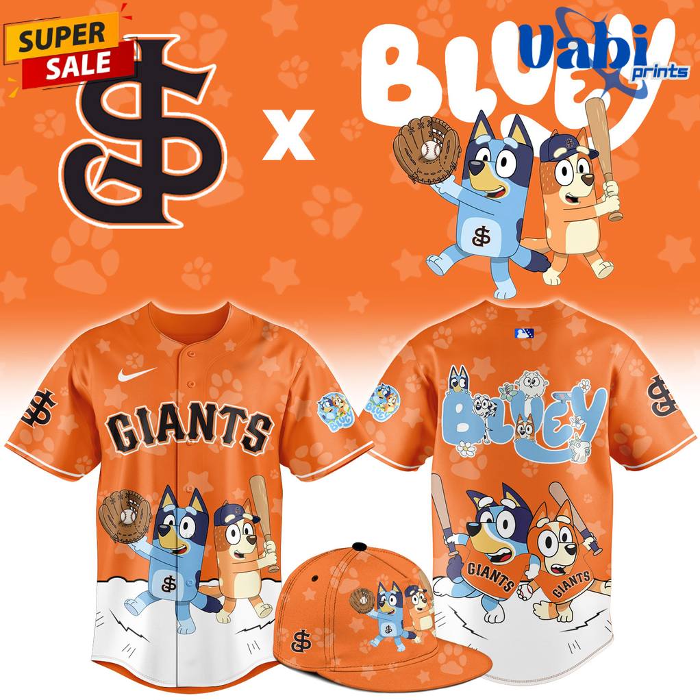 San Jose Giants Bluey Night Game Limited Baseball Jersey San Jose Giants Bluey Night Game Limited Baseball Jersey