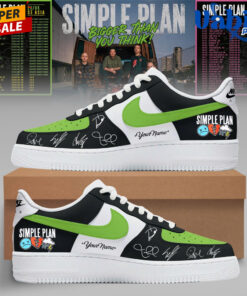 Simple Plan Bigger Than You Think Tour Air Force 1 Shoes
