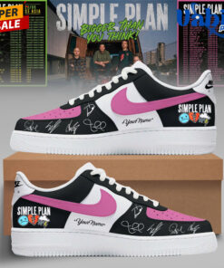 Simple Plan Bigger Than You Think Tour Air Force 1 Shoes