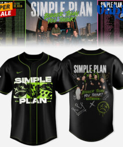 Simple Plan Bigger Than You Think Tour Baseball Jersey