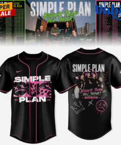 Simple Plan Bigger Than You Think Tour Baseball Jersey
