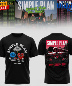 Simple Plan Bigger Than You Think Tour Limited Edition 3D T-shirt