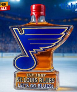 St Louis Blues Lets Go Blue Special Edition Whiskey Bottle 3