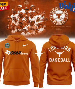 Texas Longhorns 2026 NCAA Baseball Men’s College World Series Omaha Limited Hoodie Texas Longhorns 2026 NCAA Baseball Men’s College World Series Omaha Limited Hoodie