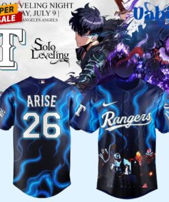 Texas Rangers x Solo Leveling – Special Edition Baseball Jersey
