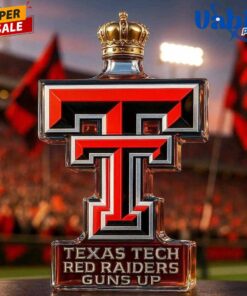 Texas Tech Red Raiders Guns Up Limited Edition Whiskey Bottle 1