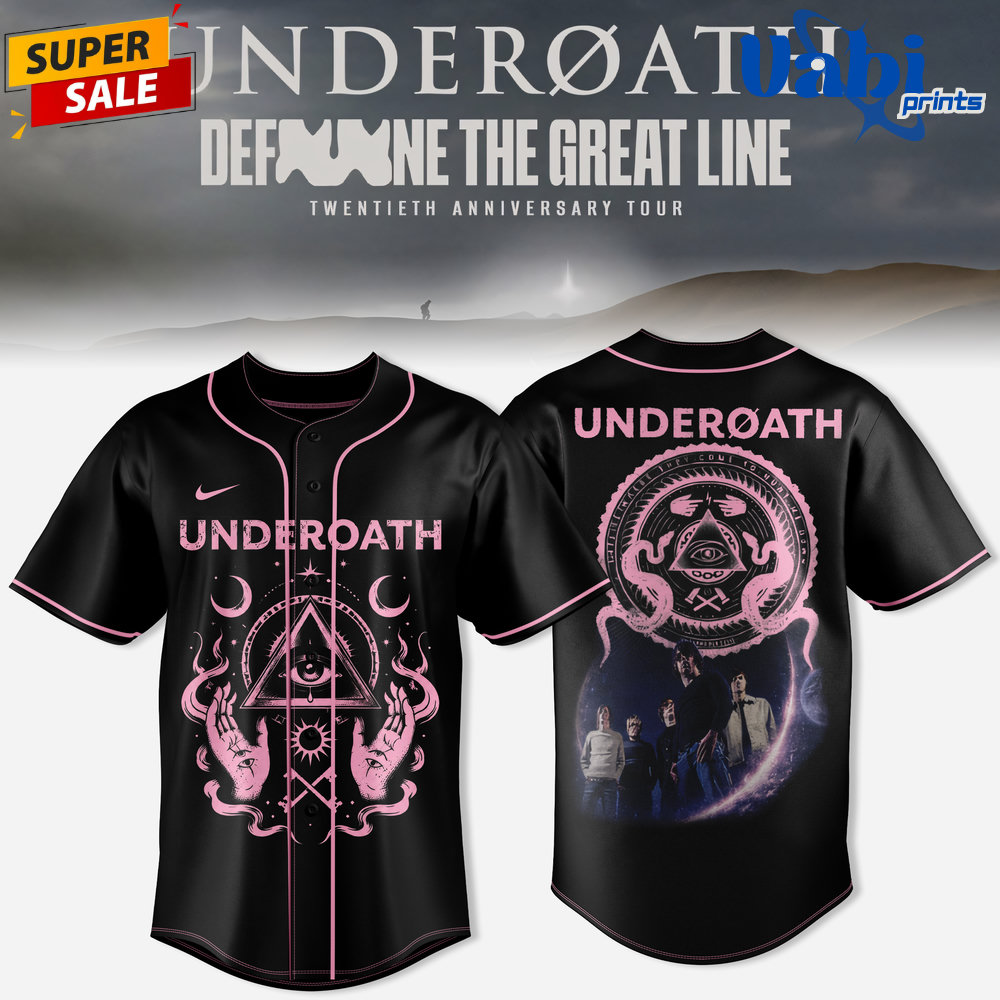 Underoath x Define The Great Line 20th Anniversary Baseball Jersey Underoath x Define The Great Line 20th Anniversary Baseball Jersey