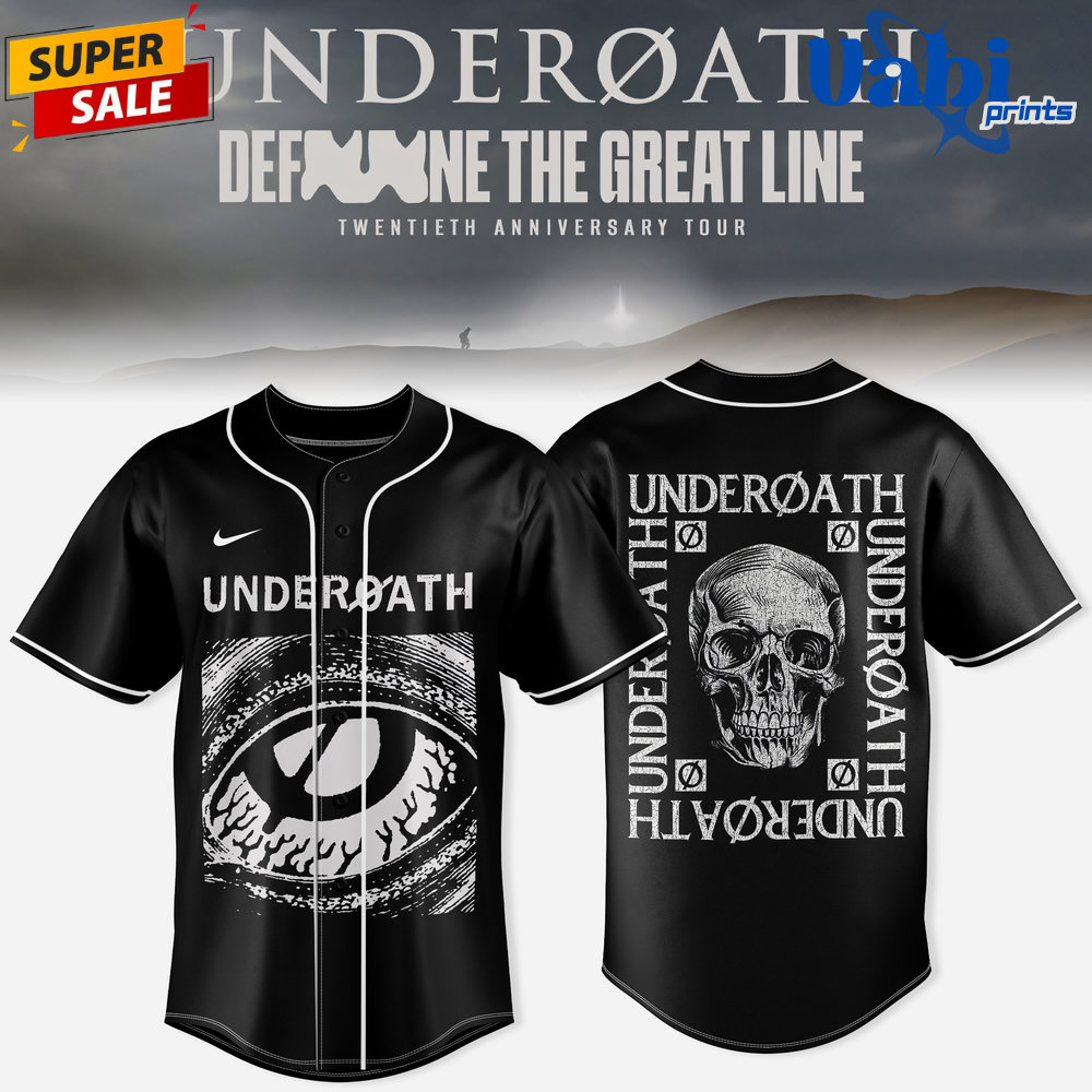 Underoath x Define The Great Line 20th Anniversary Baseball Jersey Underoath x Define The Great Line 20th Anniversary Baseball Jersey