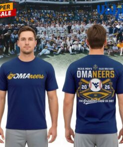 West Virginia Mountaineers 2026 Baseball College World Series Omaneers 3D T-shirt
